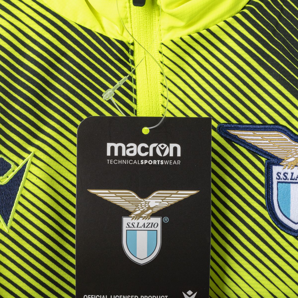 giacca allenamento bambino lazio gialla fluo 2020/2021