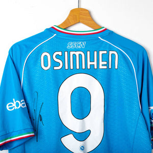 Napoli EA7 Osimhen 9 Signed Home Shirt 2023/2024