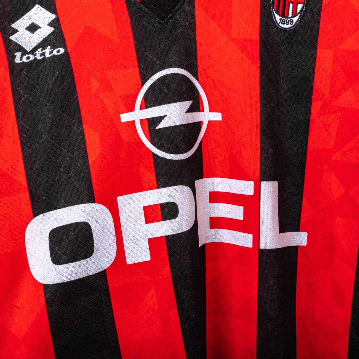 Maglia Home Milan Lotto Opel Maldini 3 1995/1996