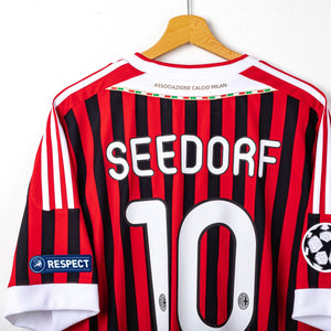Maglia Home Milan Adidas Seedorf 10 Uefa 2011/2012