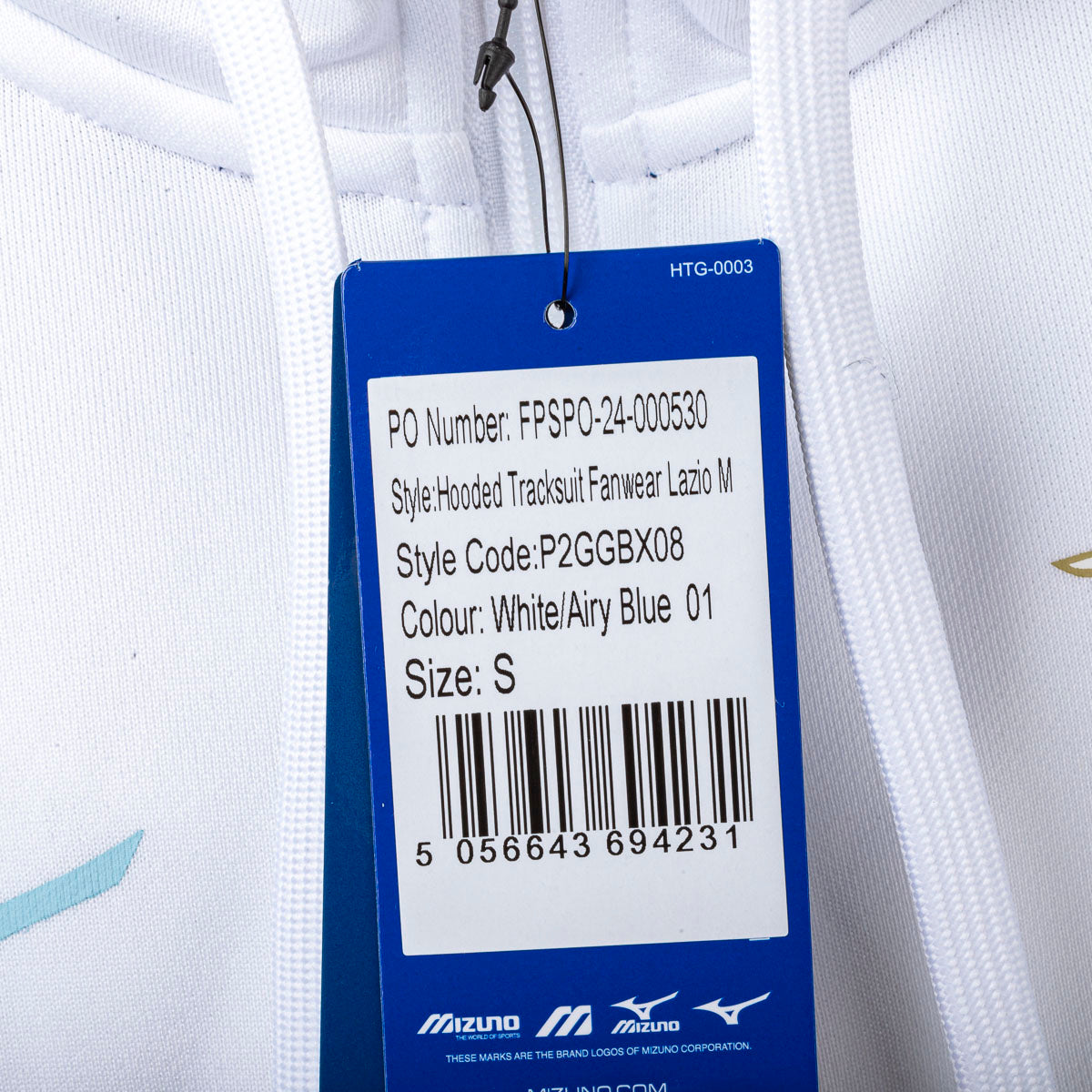 Tuta SS Lazio Cappuccio Bianca Airy Blu Mizuno 2024/2025