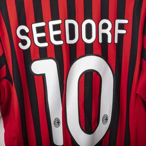 maglia home milan Uefa Adidas Seedorf 10 mc 2011/2012