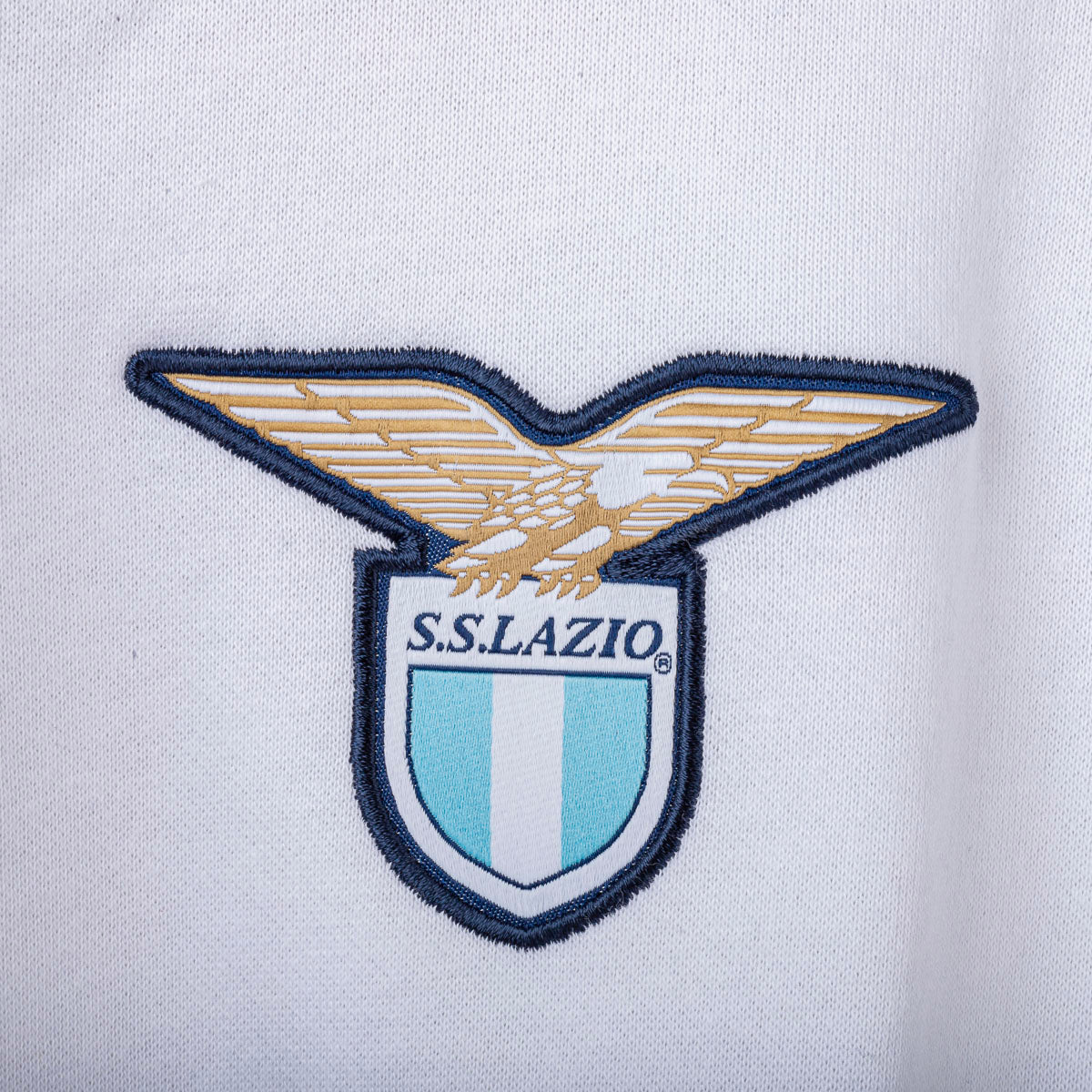 Felpa Cappuccio Bianca e Grigia Lazio Mizuno 2025/2026