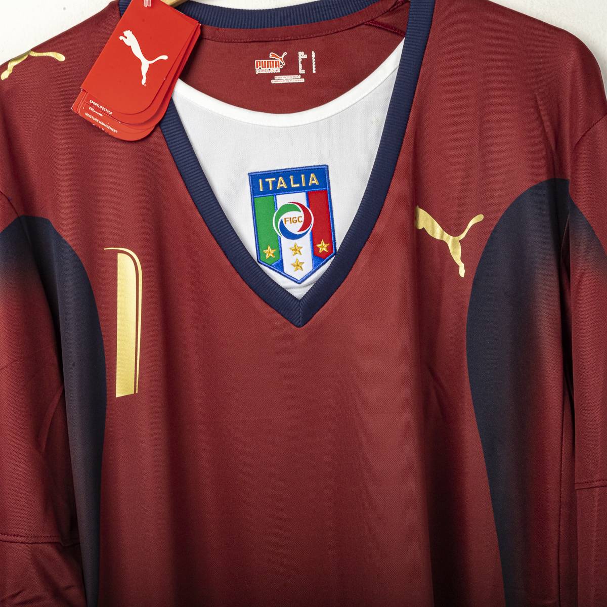 maglia italia puma buffon n1 ml con cartellino 2006