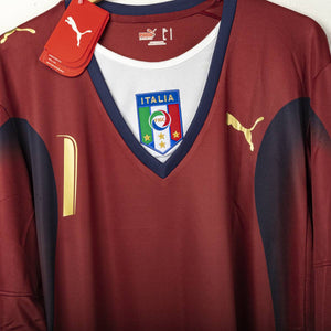 maglia italia puma buffon n1 ml con cartellino 2006