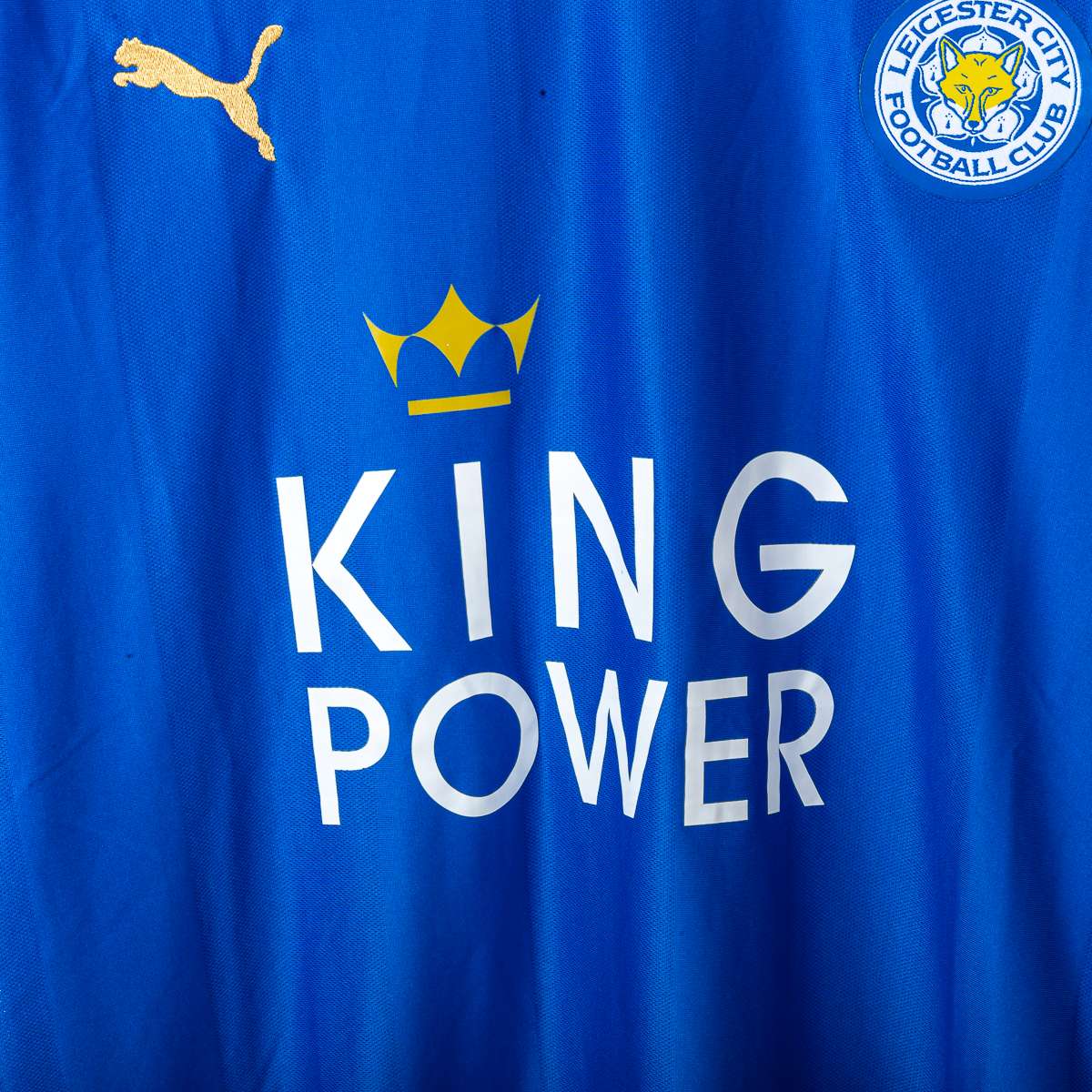 Leicester Puma King Power Vardy 9 Home Shirt 2015/2016
