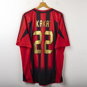 maglia Home Adidas Ac milan Kaka n22 2004/2005 70x60