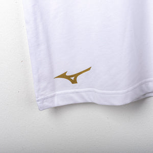 t-shirt lazio special bianca oro