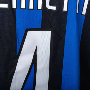 Inter Milan Nike Zanetti 4 UEFA 2009/2010 Home Shirt