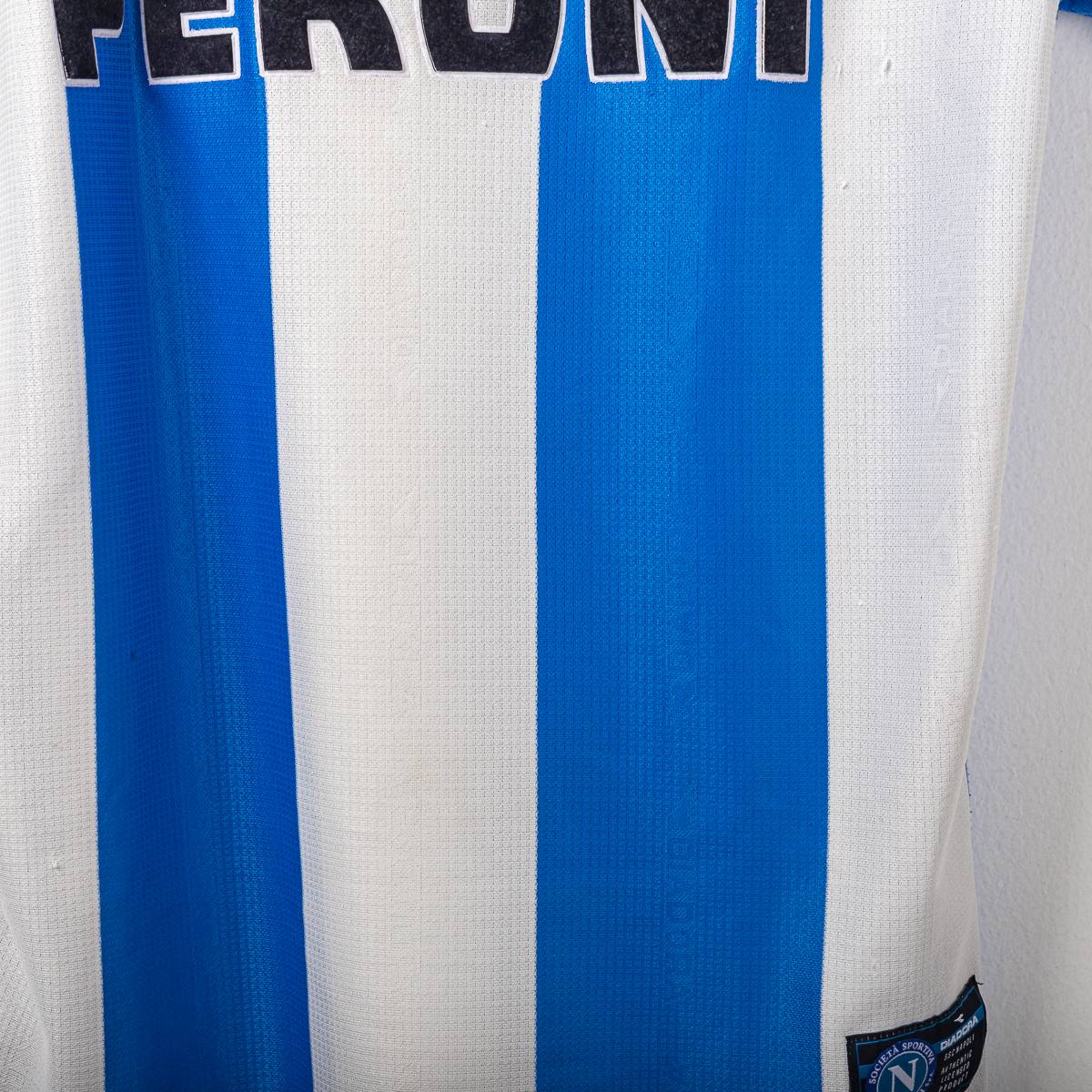 Maglia Home Ssc Napoli Diadora Stellone n9 2002/2003