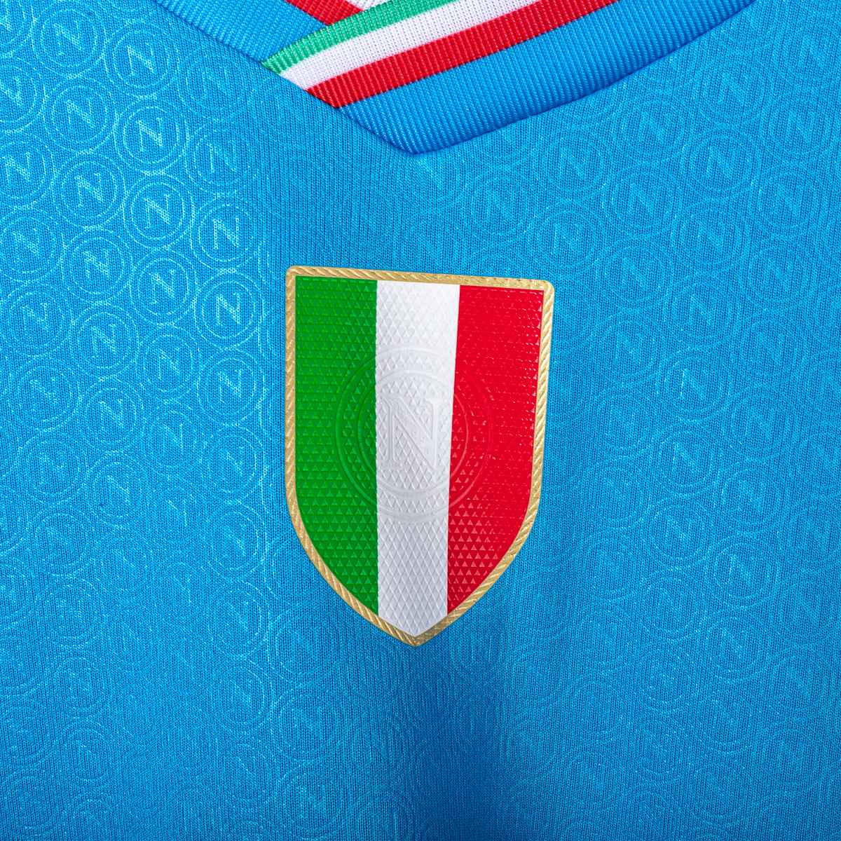Napoli EA7 Osimhen 9 Signed Home Shirt 2023/2024