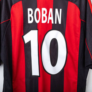 Maglia Home Milan Adidas Boban 10 2001/2002