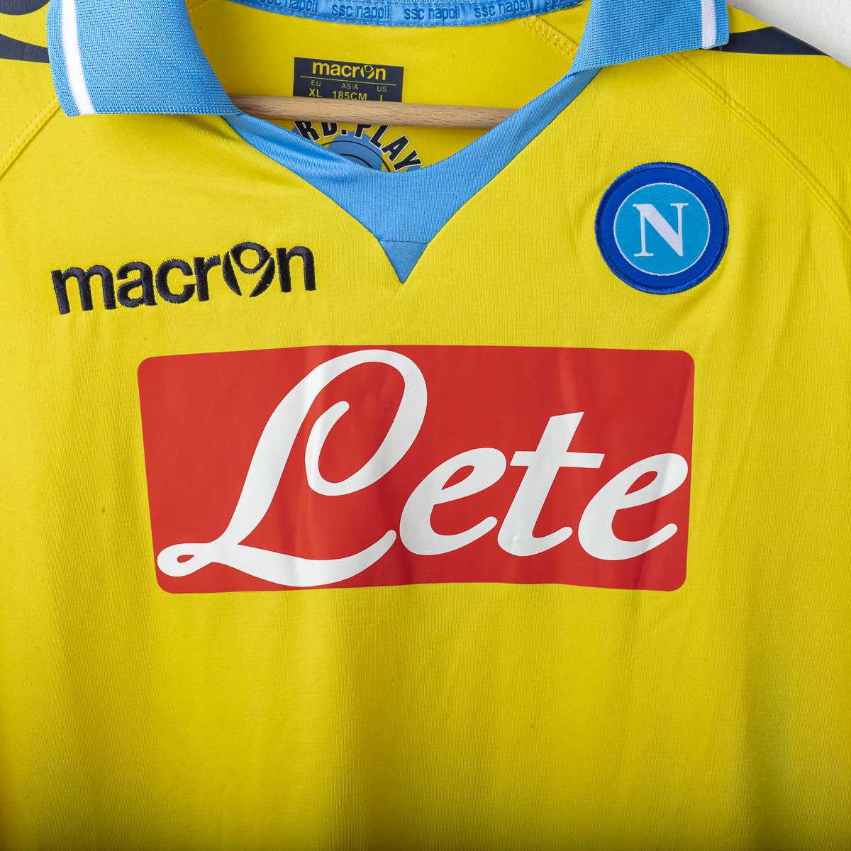 Maglia Third Napoli Macron Lete Cavani 7 UCL 2011/2012