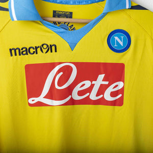 Maglia Third Napoli Macron Lete Cavani 7 UCL 2011/2012