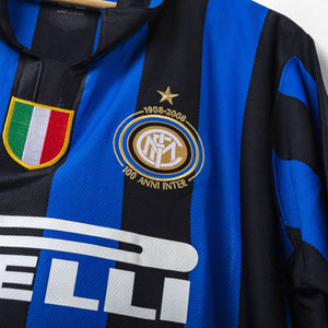 Maglia Home Inter Nike Zanetti 4 2007/2008  79x52