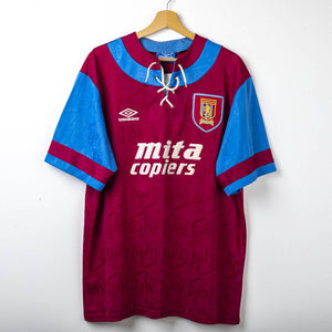 Maglia Home Aston Villa Umbro Mita Copiers 1992/1993