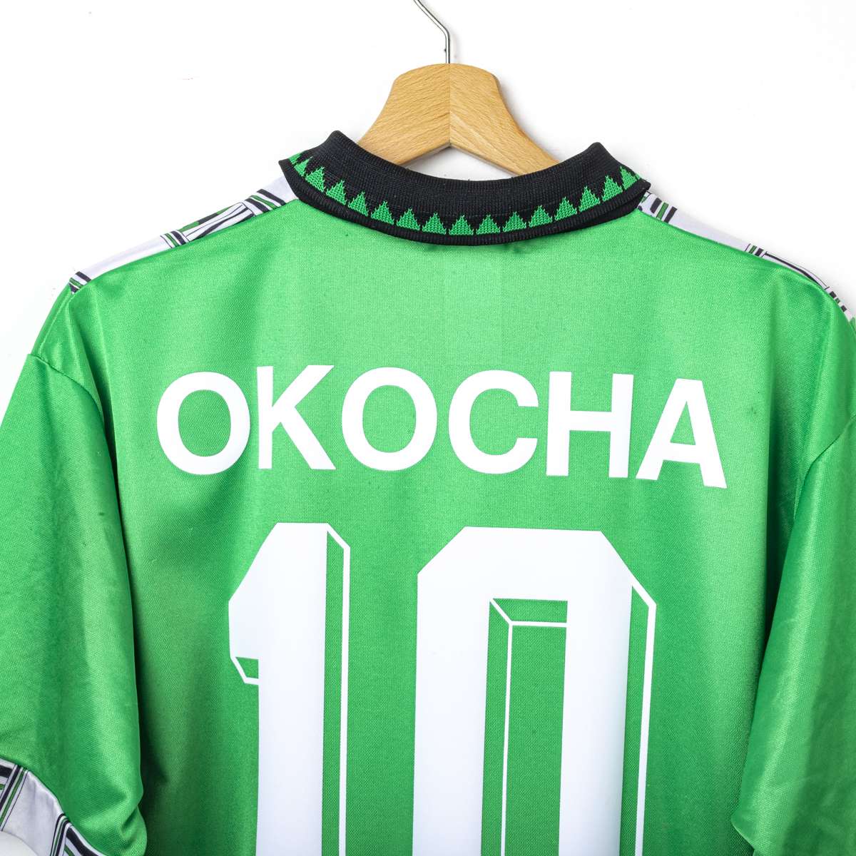 Nigeria Adidas Okocha 10 Home Shirt, 1994 World Cup USA