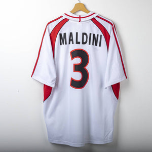 AC Milan Away Shirt Adidas Opel Maldini 3 2001/2002