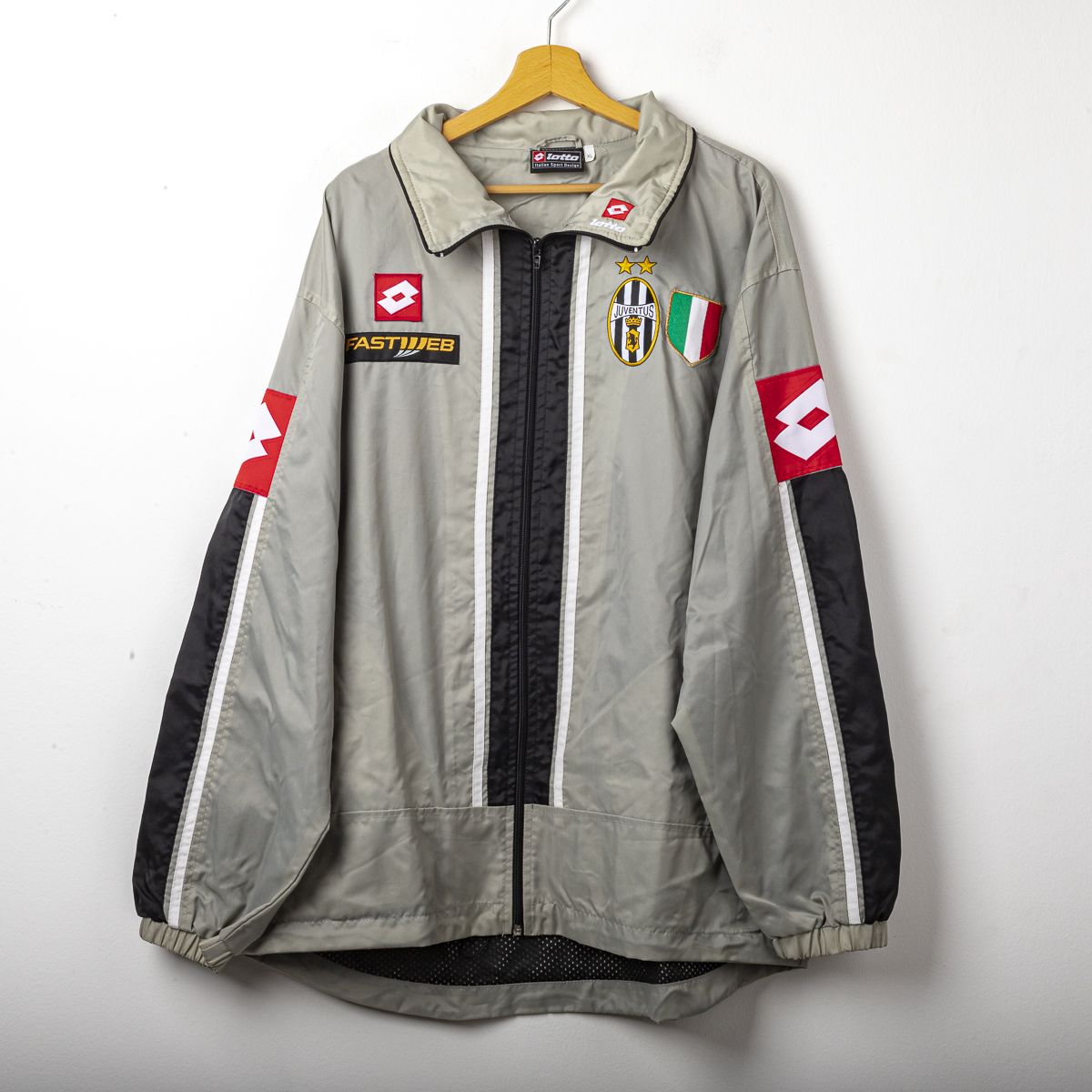 Giacca grigia juventus lotto fastweb 2002/2003