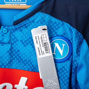Maglia Napoli Home UEFA Kappa Mertens 14 ml 2019/2020