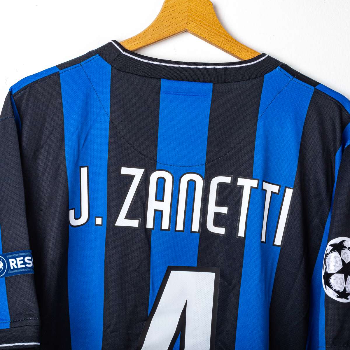 Inter Milan Nike Zanetti 4 UEFA 2009/2010 Home Shirt