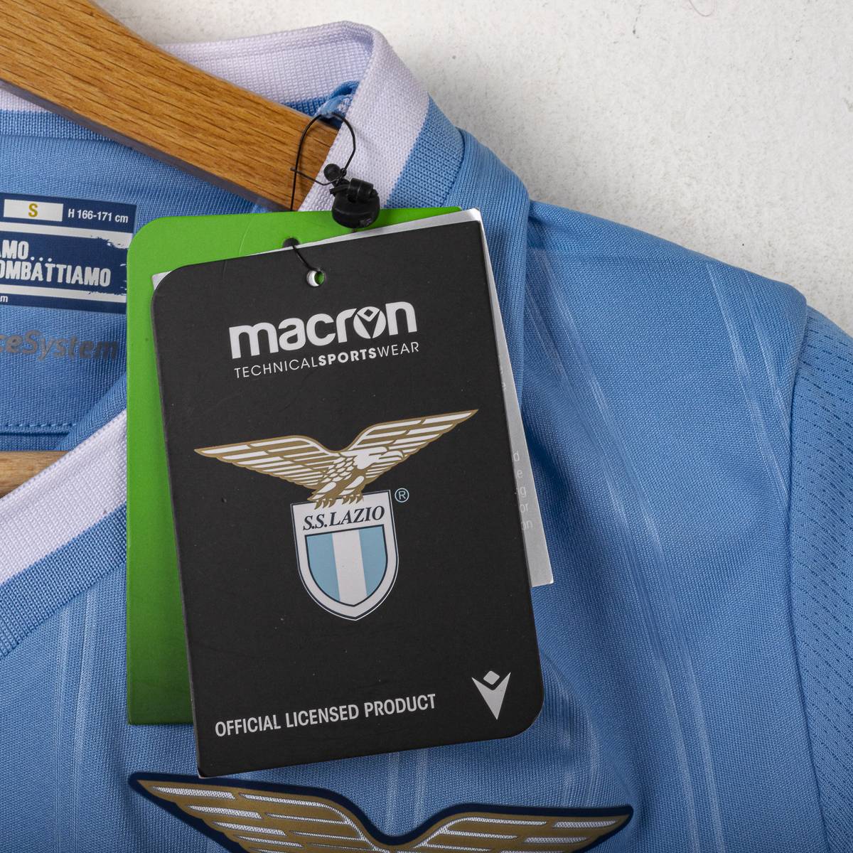 Maglia Home Ss Lazio Macron con cartellino 2021/2022