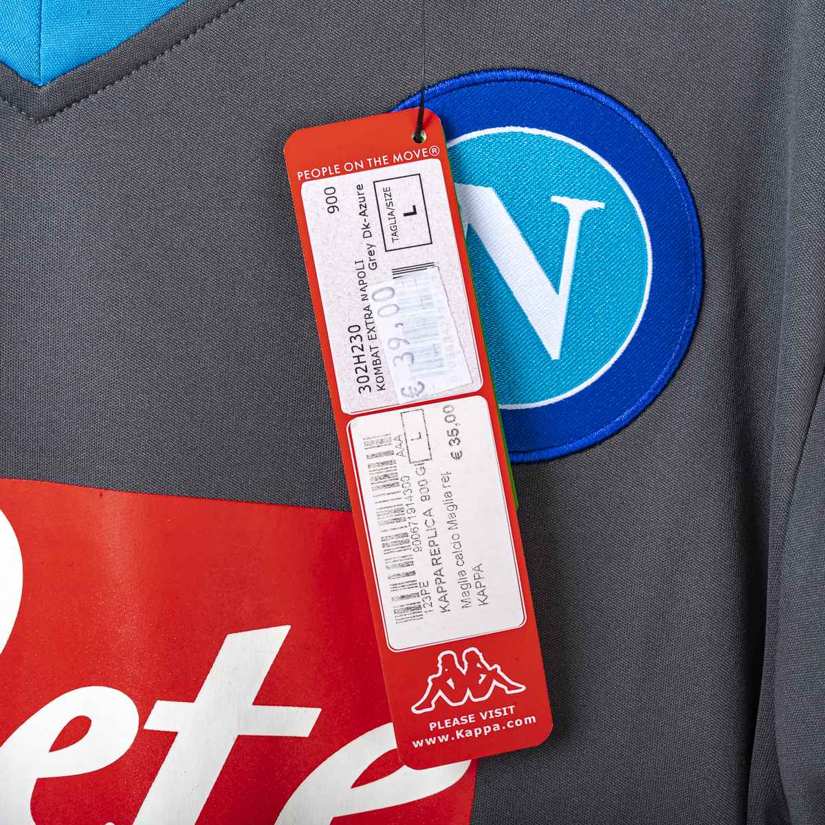 Maglia Away Napoli Kappa Lete Mertens 14 2015/2016