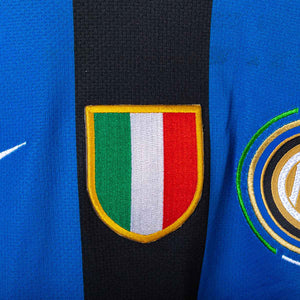 Inter Milan Nike Zanetti 4 UEFA 2009/2010 Home Shirt