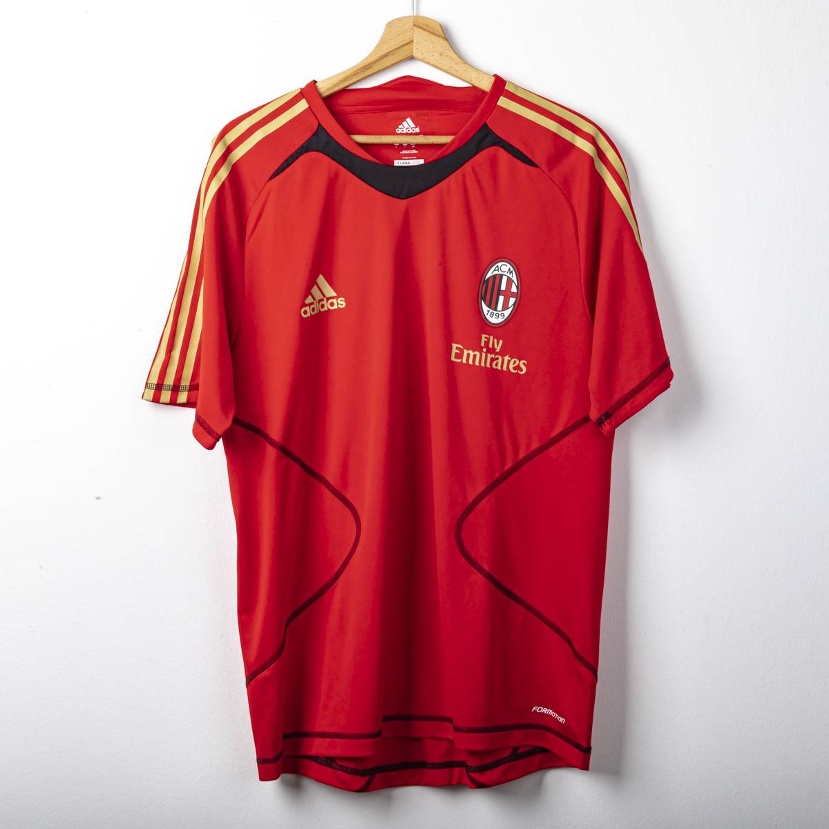 AC Milan Adidas Fly Emirates T-Shirt 2010/2011