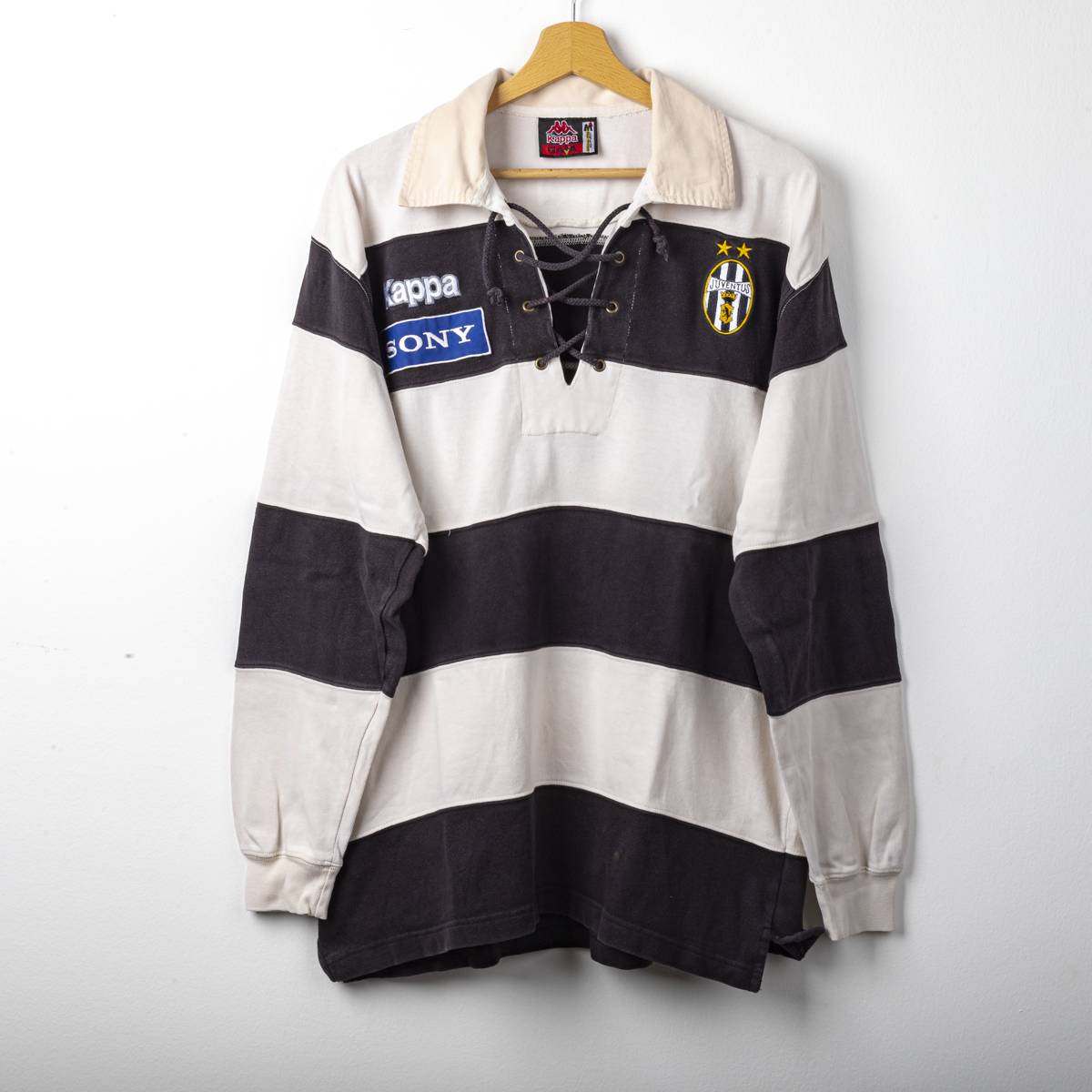 Juventus Polo White Black Kappa Sony 1996/1997