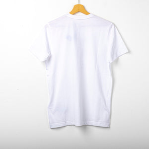t-shirt lazio special bianca oro