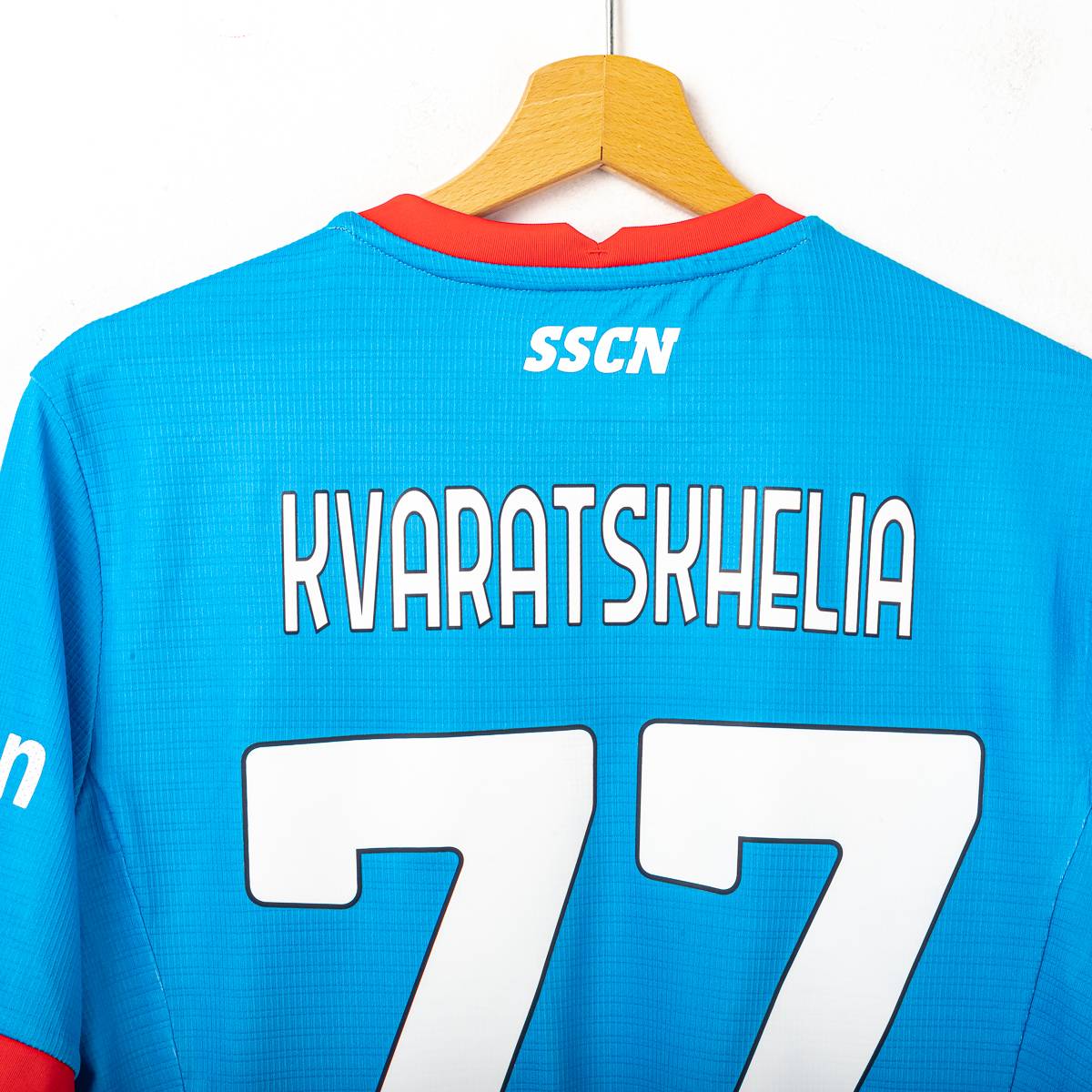 Maglia Natale napoli ea7 Kvaratskhelia 77 2022/2023