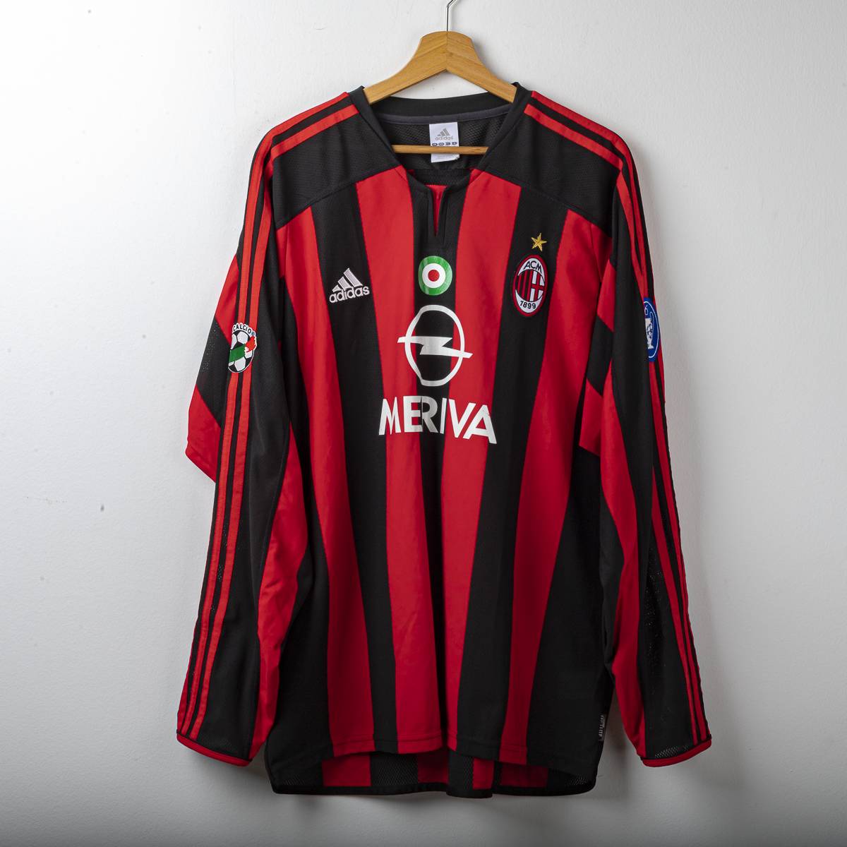 Home Milan Adidas Meriva Shevchenko 7 Shirt 2003/2004