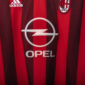 maglia home ac milan Adidas Maldini n3 2002/2003