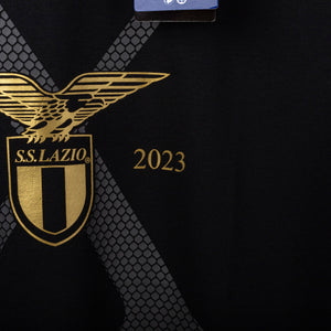 T-shirt SS Lazio Mizuno X Anniversary nera oro