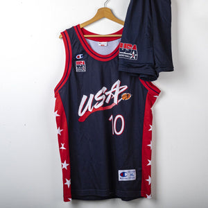 Completo USA Basketball Champion Miller 10 Atlanta 1996