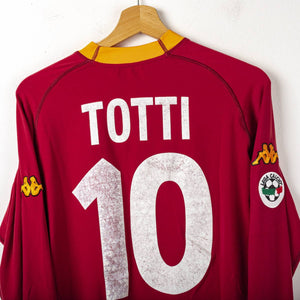 Maglia Home As Roma Kappa Totti n10 ml 2000/2001