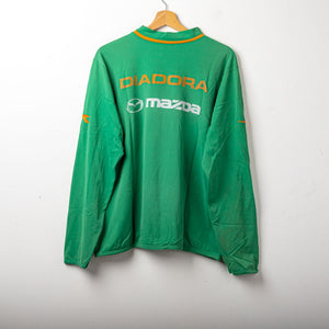 Maglia allenamento verde Roma Diadora 2004/2005