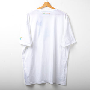 T-shirt anniversario Lazio Mizuno bianca