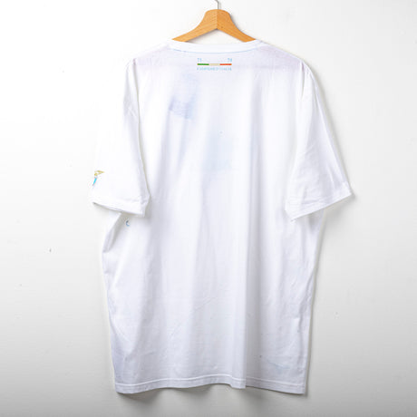 T-shirt anniversario Lazio Mizuno bianca