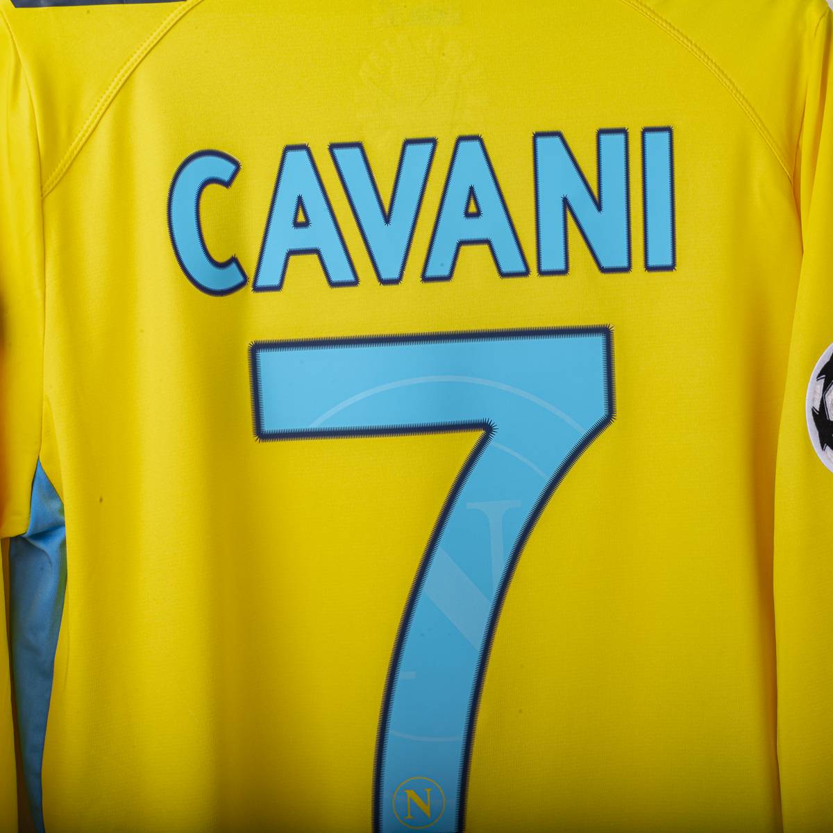Maglia Third Napoli Macron Lete Cavani 7 UCL 2011/2012