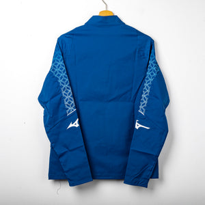 felpa pre gara lazio mizuno blu 2022/2023