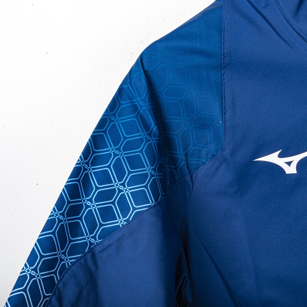 felpa pre gara lazio mizuno blu 2022/2023