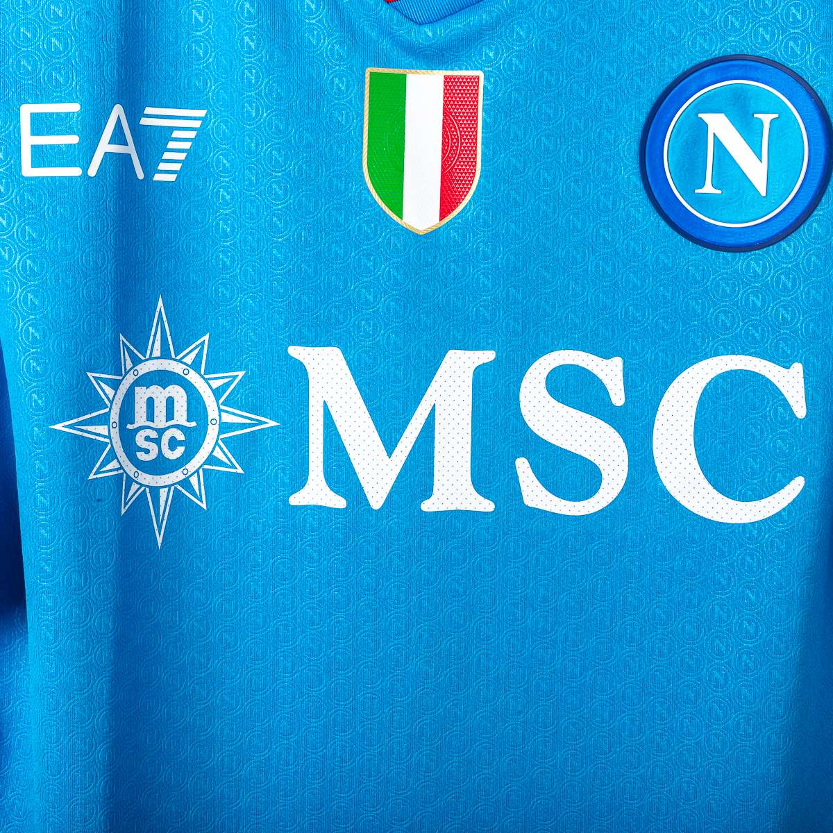 Napoli EA7 Osimhen 9 Signed Home Shirt 2023/2024