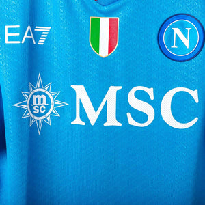 Napoli EA7 Osimhen 9 Signed Home Shirt 2023/2024