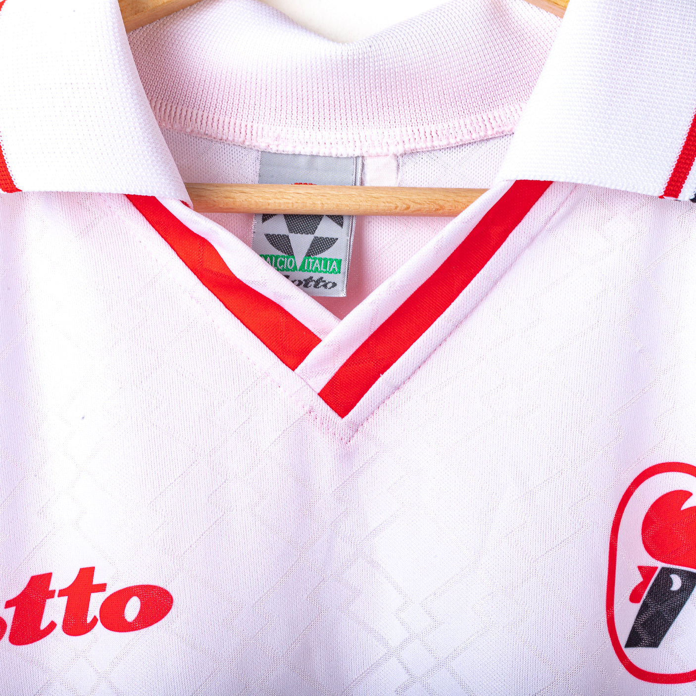 maglia home bari lotto 1999/2000 cassano 18 autografata