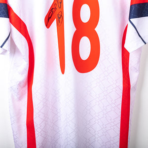 maglia home bari lotto 1999/2000 cassano 18 autografata