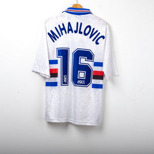 Maglia Away Sampdoria Asics Mihajlovic 16 1995/1996 M