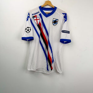 Maglia Away UCL Sampdoria Kappa Cassano 99 2010/2011 XL