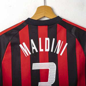 2002/2003 AC Milan Home Junior adidas Maldini Shirt